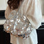Sequin Braided Strap Shoulder Bag - Korvel