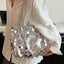 Sequin Braided Strap Shoulder Bag - Korvel