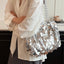 Sequin Braided Strap Shoulder Bag - Korvel