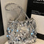 Sequin Braided Strap Shoulder Bag - Korvel