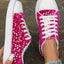 Sequin Round Toe Flat Sneakers - Korvel
