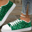 Sequin Round Toe Flat Sneakers - Korvel