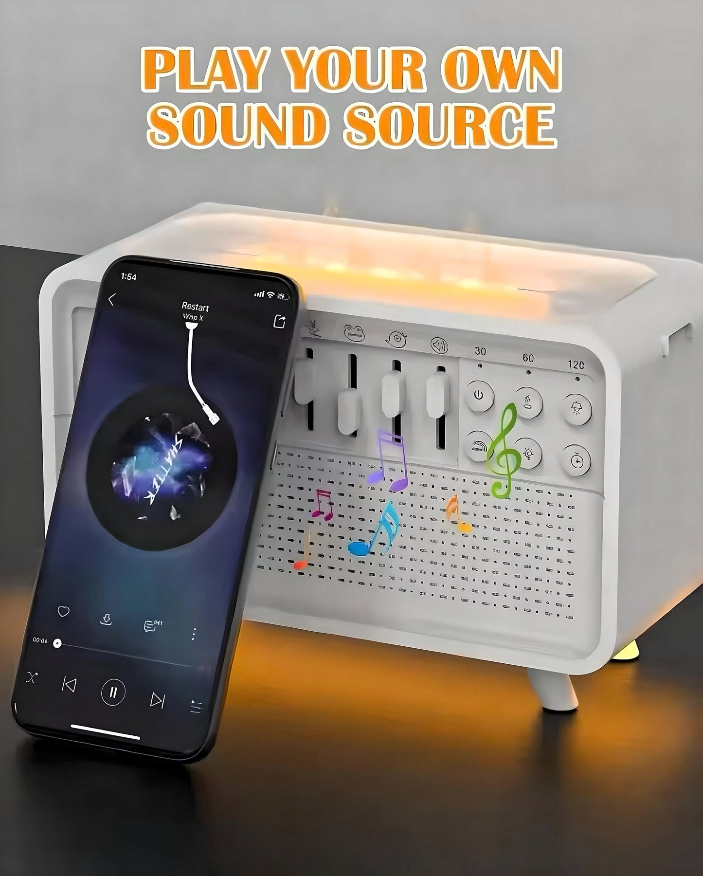 Humidificateur Serene Wave - Appareil Multifonction 5-en-1