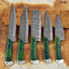 Artisan Crafted Damascus Steel Knife Set - 5 Essential Pieces - Korvel