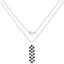 Pendentif en saphir bleu véritable de 7,68 carats en argent sterling