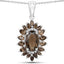 16.36 Carat Genuine Smoky Quartz Sterling Silver Jewelry Set