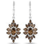 16.36 Carat Genuine Smoky Quartz Sterling Silver Jewelry Set