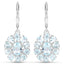Ensemble de bijoux en argent sterling avec topaze bleue et blanche de 14,02 carats