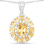 12.24 Carat Genuine Citrine & White Topaz Sterling Silver Jewelry Set