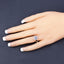 1.05 Carat Genuine Tanzanite and White Topaz Sterling Silver Ring