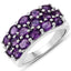 Ensemble de bijoux en améthyste véritable de 8,32 carats en argent sterling .925