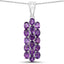 Ensemble de bijoux en améthyste véritable de 8,32 carats en argent sterling .925