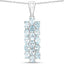 9.88 Carat Genuine Blue Topaz Sterling Silver Jewelry Set