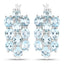 9.88 Carat Genuine Blue Topaz Sterling Silver Jewelry Set
