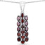 Ensemble de bijoux en argent sterling avec grenat de 10,40 carats