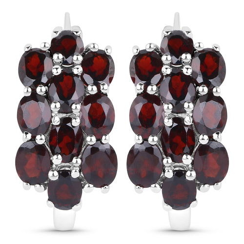 Ensemble de bijoux en argent sterling avec grenat de 10,40 carats