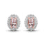Conjunto de Joyería de Morganita de 2.28 Quilates y Topacio Blanco