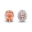 Conjunto de Joyería de Morganita de 2.28 Quilates y Topacio Blanco