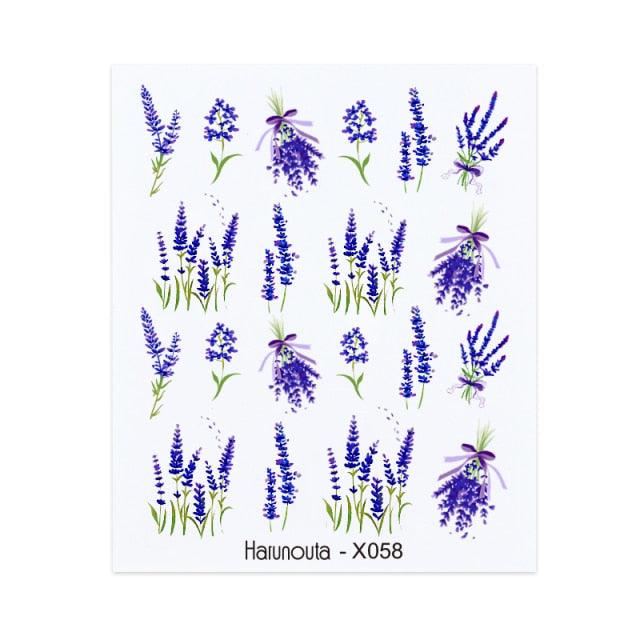 Elegantes Stickers de Uñas 3D - Diseños de Personajes y Flores