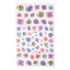 Elegantes Stickers de Uñas 3D - Diseños de Personajes y Flores