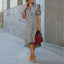 Women's Irregular Stripe Lapel Button Shirt