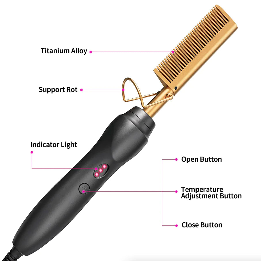 Pro Electric Beard Straightening Comb