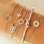 Ensemble de Bracelets Empilés #7 Argent