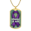 Shake It Off Dog Tag Necklace for Awareness