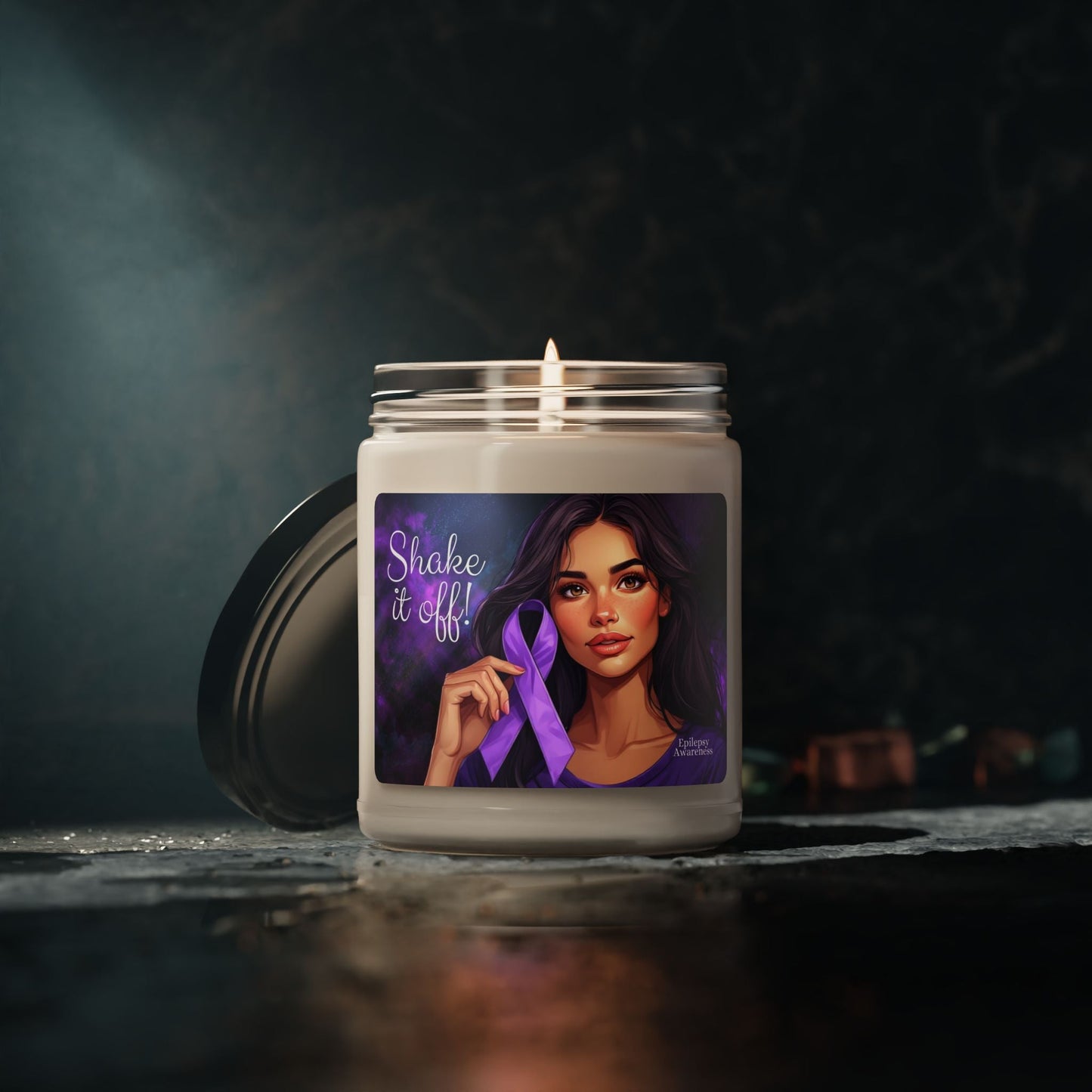 Shake it Off Epilepsy Awareness Candle - Scented Soy Candle