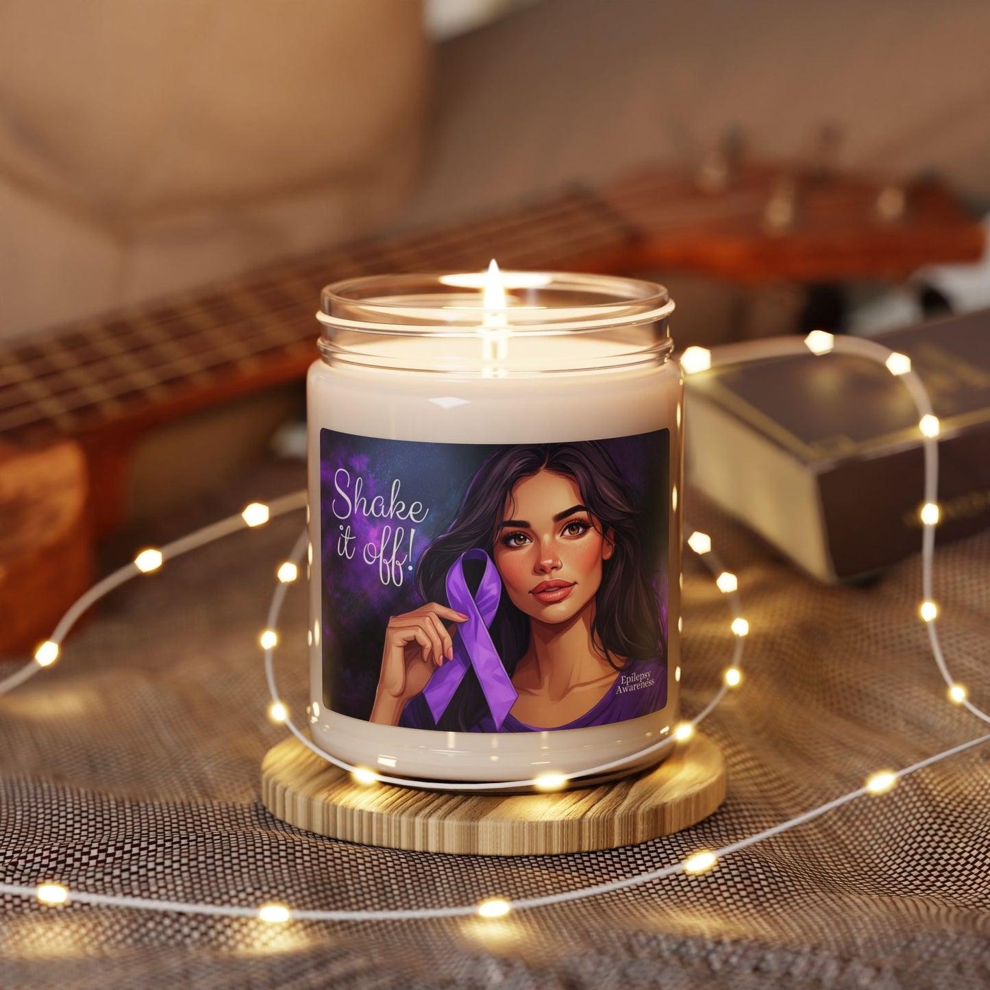 Shake it Off Epilepsy Awareness Candle - Scented Soy Candle