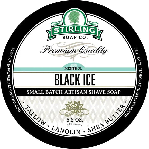 Collection de rasage Black Ice de Stirling Soap Co.