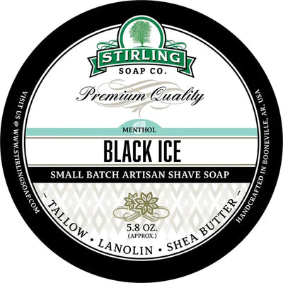 Stirling Soap Co. Black Ice Shaving Collection