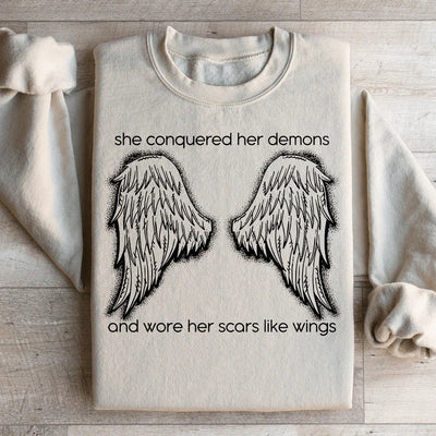 She Conquered Her Demons Sweatshirt