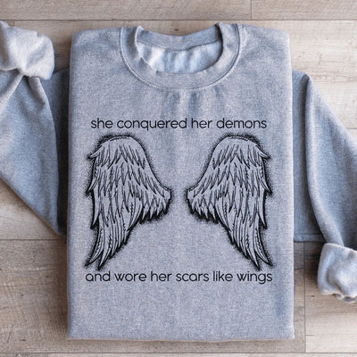 She Conquered Her Demons Sweatshirt