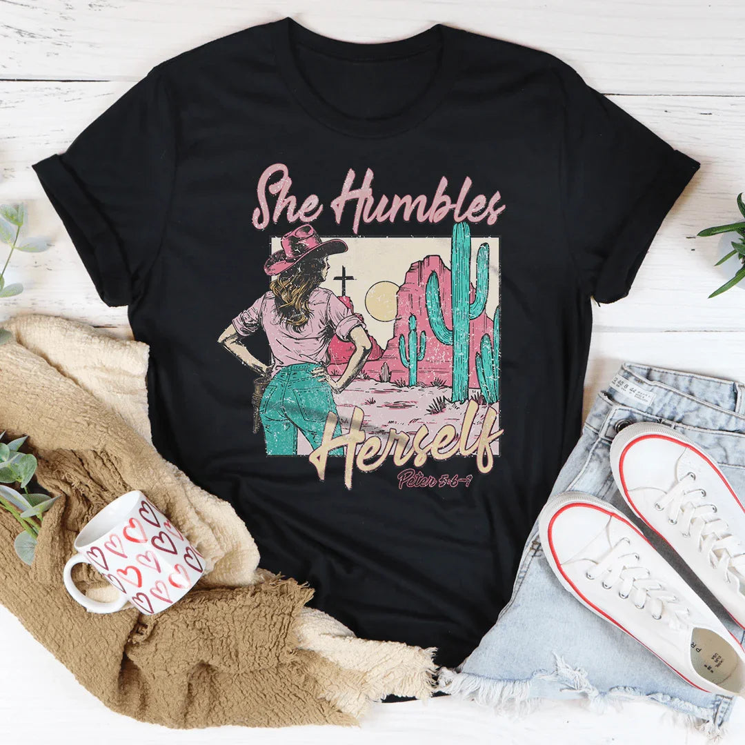 Elle s'humilie T-shirt Cowgirl