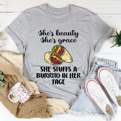 She's Beauty, She's Grace Burrito Tee