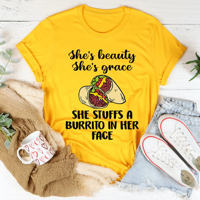She's Beauty, She's Grace Burrito Tee