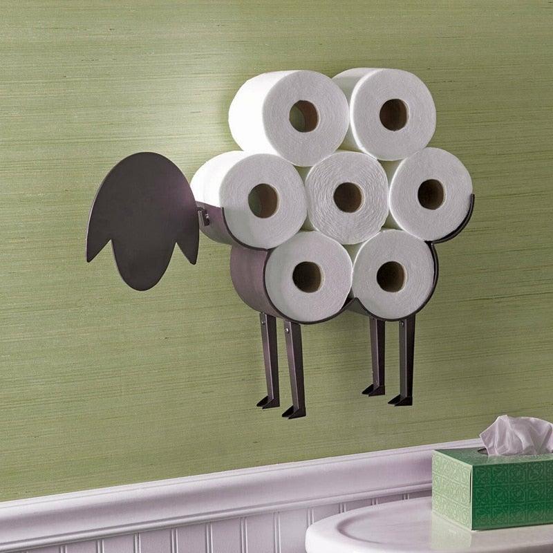 Porte-papier toilette en forme de mouton pour des salles de bains charmantes