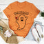 Camiseta de vino fantasma con cara de hoja