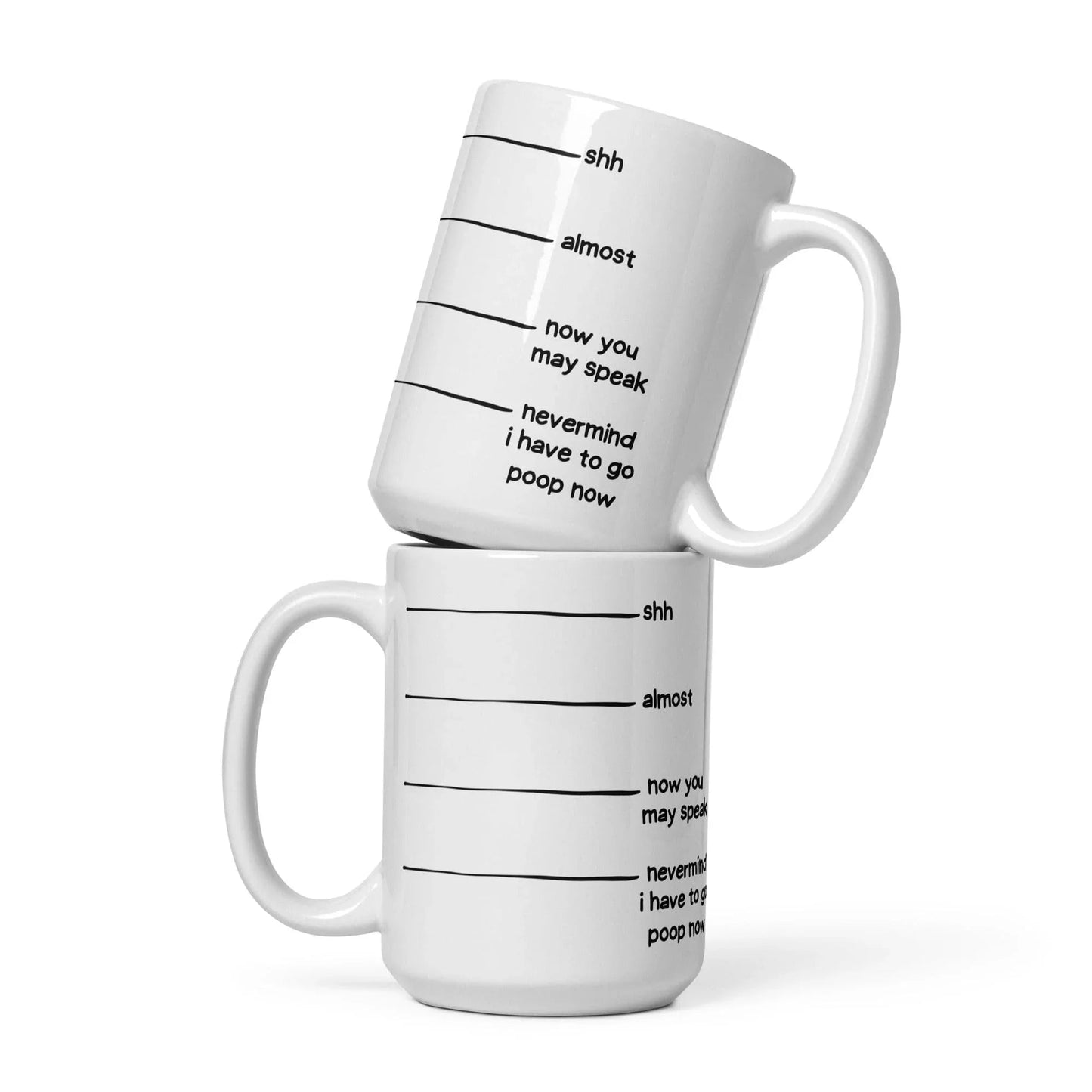 Shhh Mug 15 oz - Premium Ceramic Drinkware