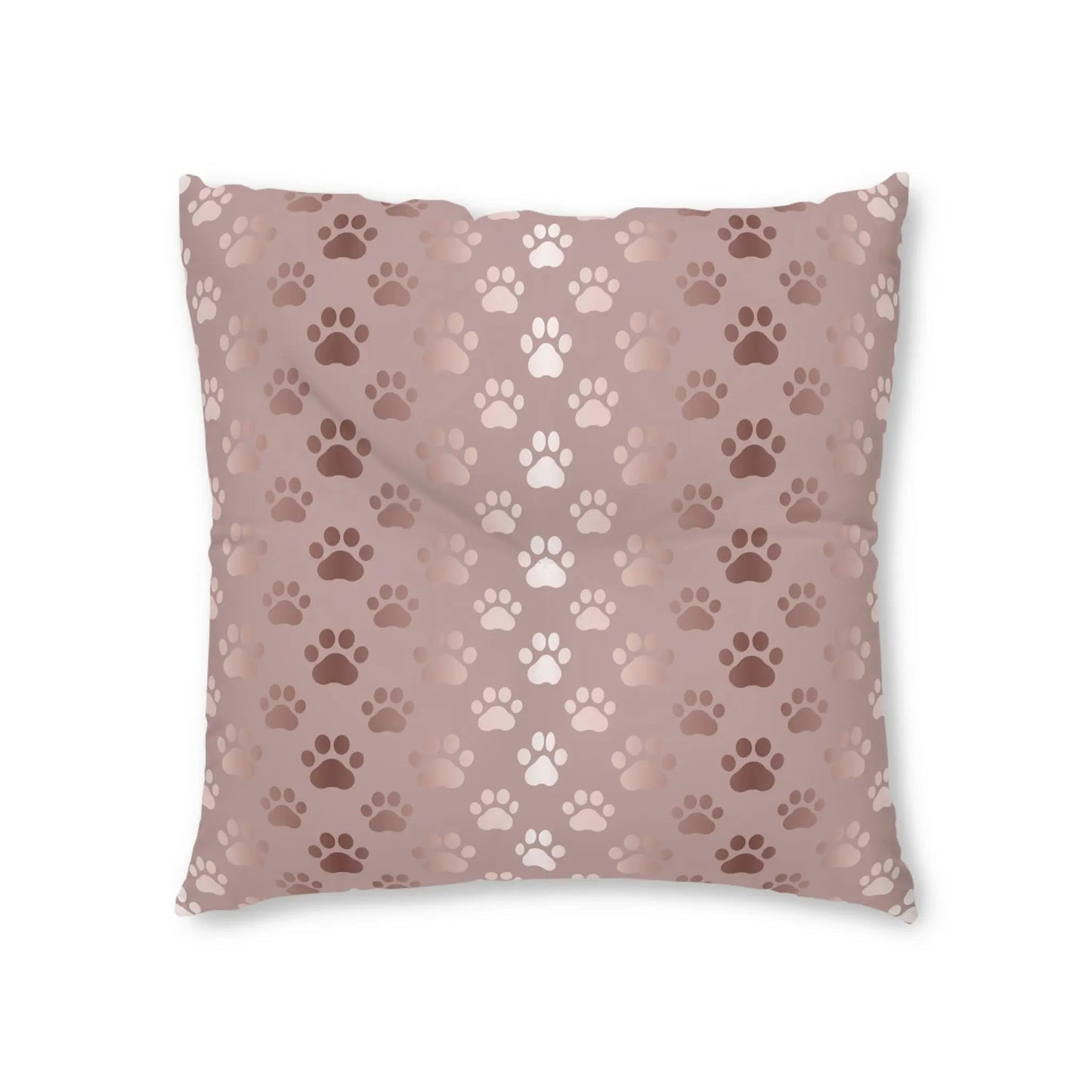 Coussin de sol tufté à motif de patte d'animal scintillant