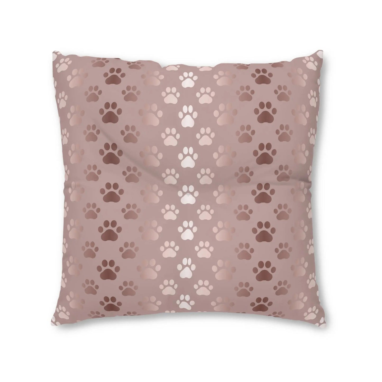 Coussin de sol tufté à motif de patte d'animal scintillant