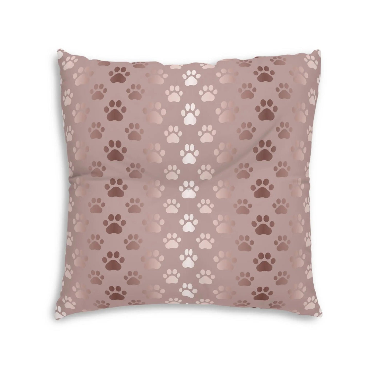 Coussin de sol tufté à motif de patte d'animal scintillant