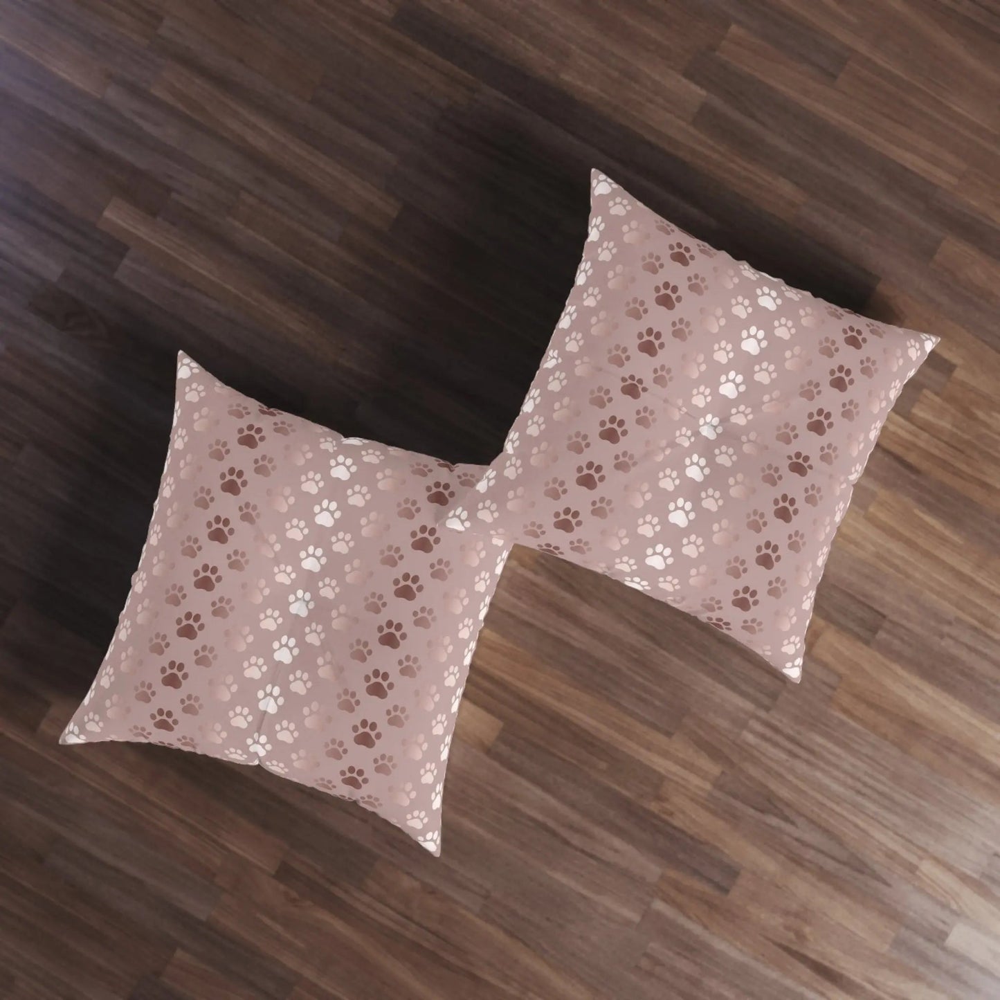 Coussin de sol tufté à motif de patte d'animal scintillant