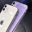 Coque de téléphone transparente à paillettes brillantes pour modèles d'iPhone