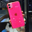 Coque de téléphone transparente à paillettes brillantes pour modèles d'iPhone