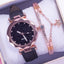 Reloj de Cuarzo para Mujeres con Pulsera de Cuero Elegante