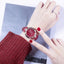 Reloj de Cuarzo para Mujeres con Pulsera de Cuero Elegante