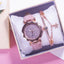 Reloj de Cuarzo para Mujeres con Pulsera de Cuero Elegante