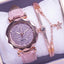 Reloj de Cuarzo para Mujeres con Pulsera de Cuero Elegante